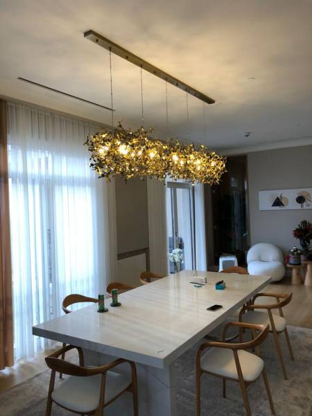 Réalisation de suspension design pour une salle à manger à Saint Cyr au Mont d'or dans l'Ouest lyonnais