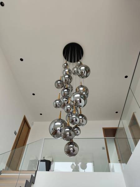 Luminaire suspendus grand hall d'entrée Lyon